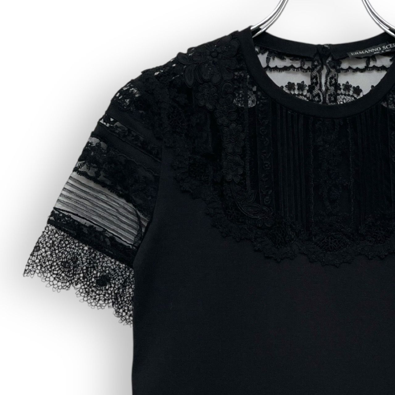 ERMANNO SCERVINO エルマンノ シェルヴィーノ レース 刺繍 半袖