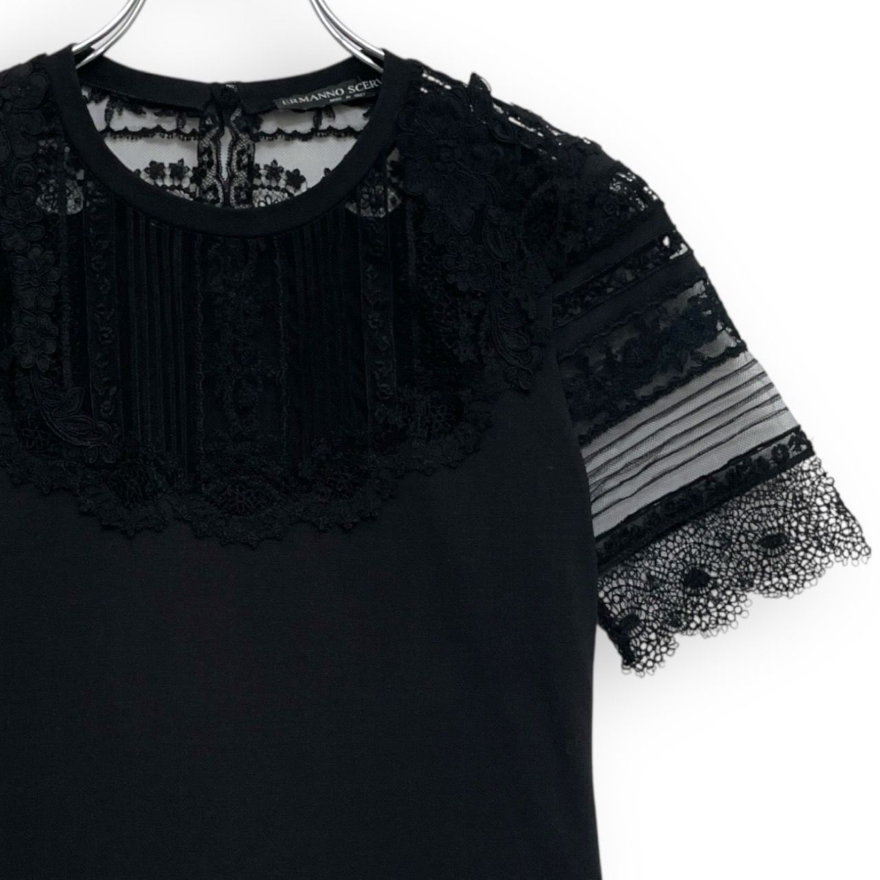 ERMANNO SCERVINO エルマンノ シェルヴィーノ レース 刺繍 半袖