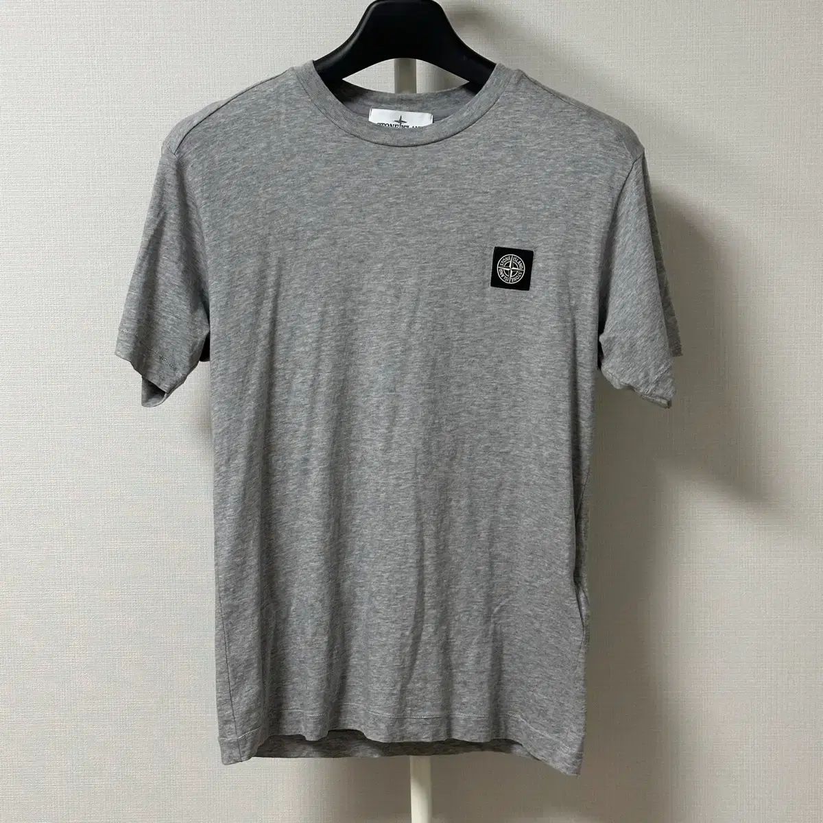 S 22FW STONE ISLAND ストーンアイランド パッチ ロゴ 半袖 Tシャツ グレー