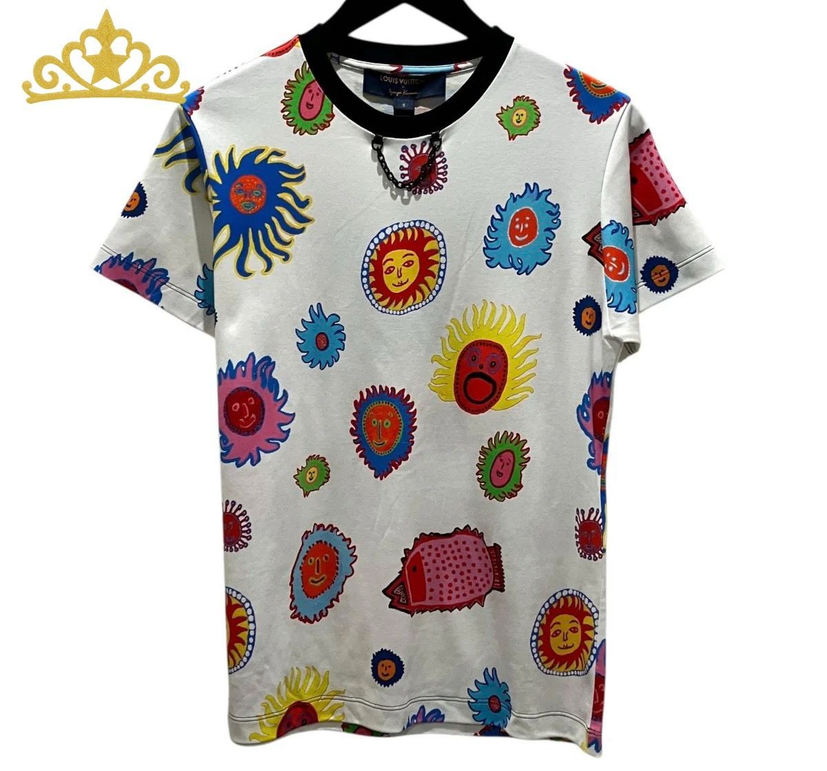 LOUIS VUITTON × 草間彌生 太陽 プリント Tシャツ メンズ ルイヴィトン