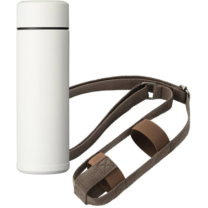 【新品】 【WEB限定セット】京セラ 水筒 セラマグ CERAMUG ストラップ セット ボトル 300ml スクリュー式 内面セラミック加工 真空断熱構造 保温 保冷 ホワイト ボトル用ストラップ ローストブラウン MB-10SWH-SRBR-EC