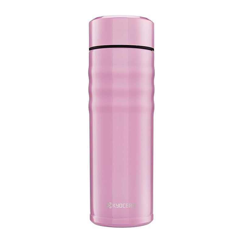 【新品】 京セラ 水筒 セラミック コーヒー ボトル マグボトル 500ml スクリュー式 内面セラミック加工 真空断熱構造 保温 保冷 CERAMUG セラマグ ピンク MB-17S PK