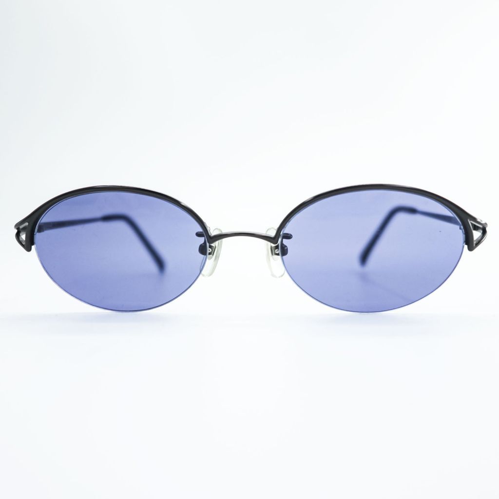 im product ISSEY MIYAKE 90年代 ヴィンテージ オーバル サングラス ブラック メタルフレーム カラーレンズ 9,933円
