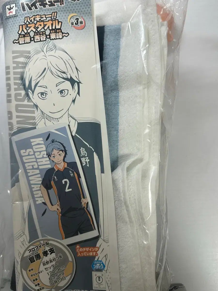 ハイキュー！！ すがわら タオル