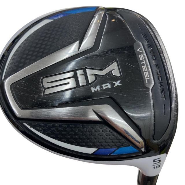 【中古】 テーラーメイド SIM MAX 5W フェアウェイウッド FW TENSEI BLUE TM50(FW) (フレックスR) メンズ 男性用 右利き 右用 Cランク ゴルフクラブ