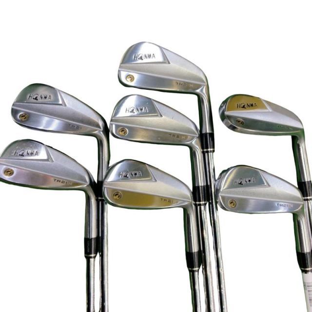 【中古】 本間ゴルフ TOUR WORLD TR21X 7S アイアンセット IR 純正特注シャフト (フレックスS) メンズ 男性用 右利き 右用 Cランク ゴルフクラブ