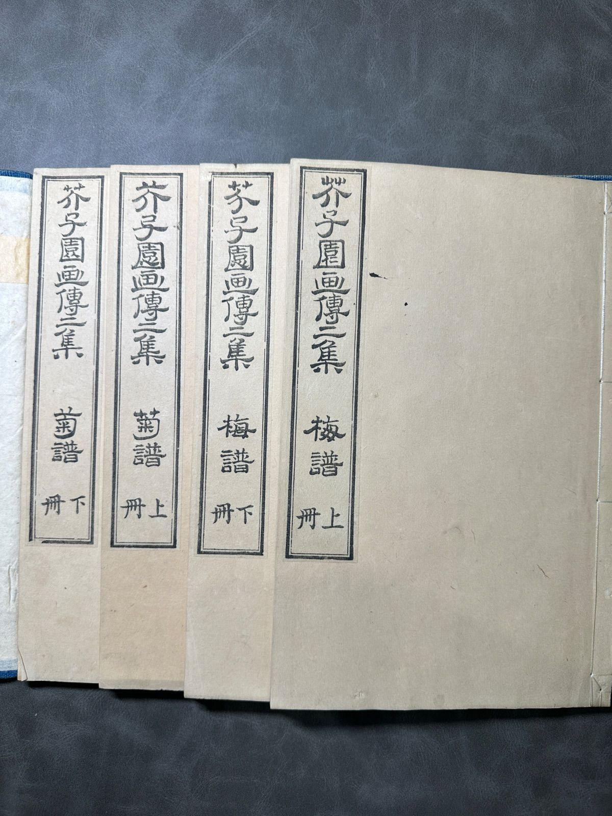芥子園畫傳二集 全4冊 和本唐本 漢籍 古書古文書