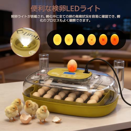 LifeBasis自動孵卵器 インキュベーター 自動恒温機 鳥類専用孵卵器 