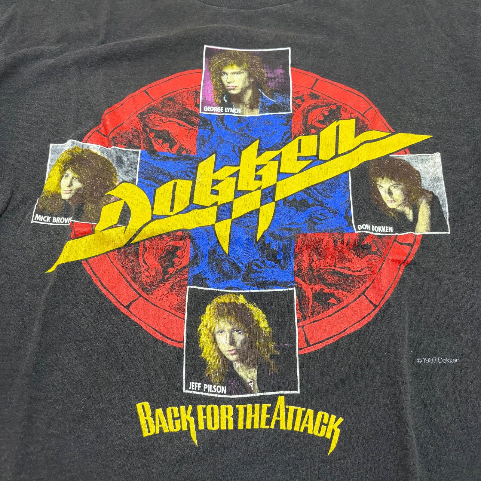 Dokken 1987 80s Back for the Attack ドッケン Tシャツ