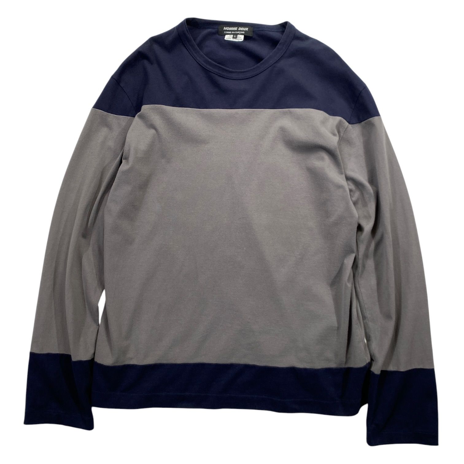 COMME des GARGARÇONS HOMME DEUX Switching Design Cup-shoulder Cotton L/S