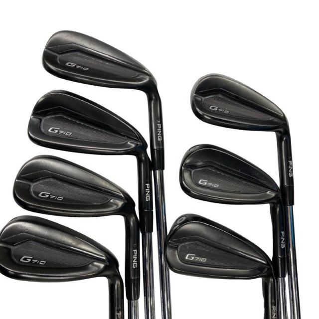 【中古】 ピン G710 7S(アーコス付き) アイアンセット IR NS PRO ZELOS 7 (フレックスS) メンズ 男性用 右利き 右用 Cランク ゴルフクラブ