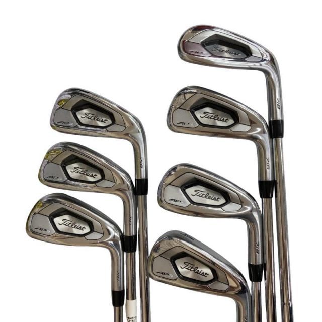 【中古】 タイトリスト Titleist AP3 718 7S アイアンセット IR 純正特注シャフト (フレックスS) メンズ 男性用 右利き 右用 Cランク ゴルフクラブ