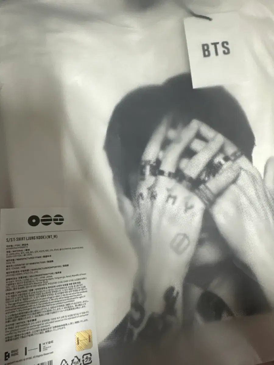 BTS（防弾少年団・バンタン） アリラン ポップアップ ジョングク(JUNGKOOK・JK・グク) 白 Tシャツ 未開封 M