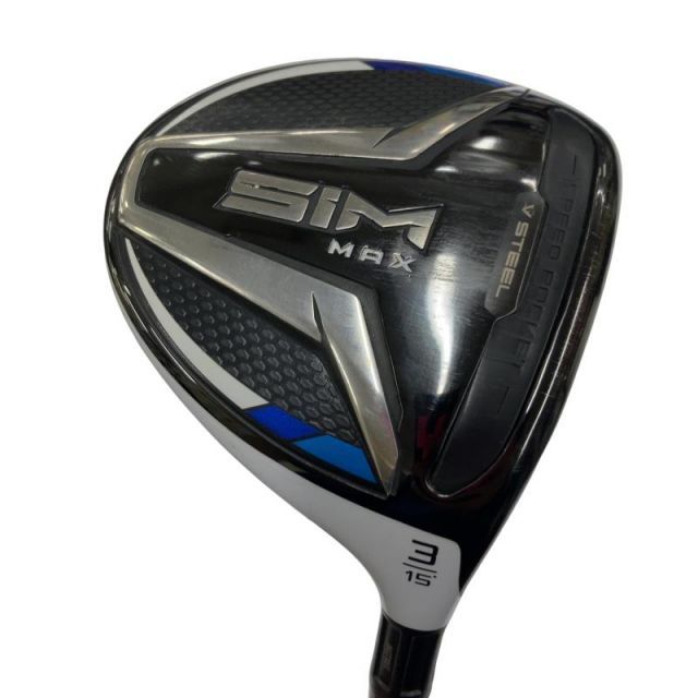 【中古】 テーラーメイド SIM MAX 3W フェアウェイウッド FW TENSEI BLUE TM50(FW) (フレックスSR) メンズ 男性用 右利き 右用 Cランク ゴルフクラブ