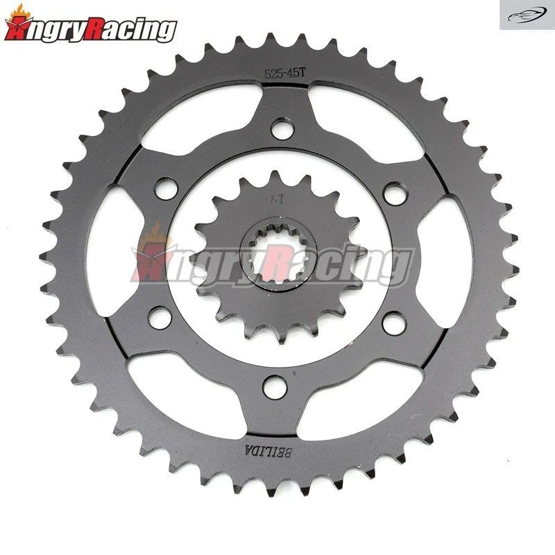 525 45/16T オートバイ用フロント/リアスプロケット ヤマハ MT-07 TRACER FJ-09 FZ-09 MT-09 SP SR XSR 900 TRACER GT MT09 2014-2020