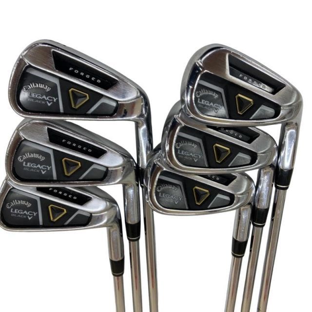 【中古】 キャロウェイ LEGACY BLACK(2013) 6S アイアンセット IR GS 95 (フレックスS) メンズ 男性用 右利き 右用 Cランク ゴルフクラブ