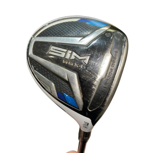 【中古】 テーラーメイド SIM MAX-D 3W フェアウェイウッド FW TENSEI BLUE TM50(FW) (フレックスS) メンズ 男性用 右利き 右用 Cランク ゴルフクラブ