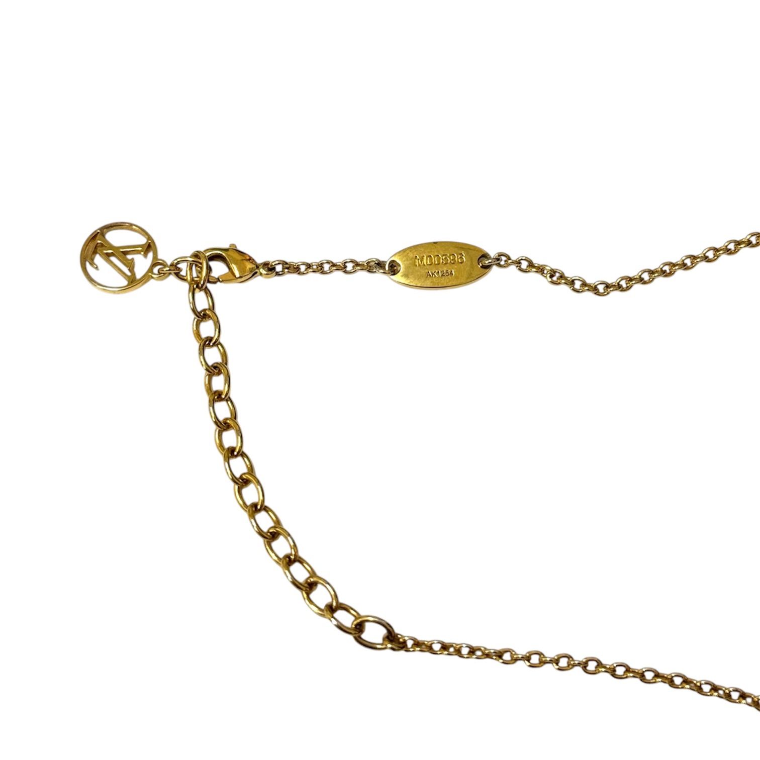 LOUIS VUITTON ルイヴィトン ビトン M00596 ネックレス・コリエ LV アイコニック 現行品 ゴールド×クリア(ホワイト) レディース アクセサリー LOUIS VUITTON ルイヴィトン ビトン M00596 ネックレス・コリエ LV アイコニック 現行品 ゴールド×クリア(ホワイト) レディース アクセサリー