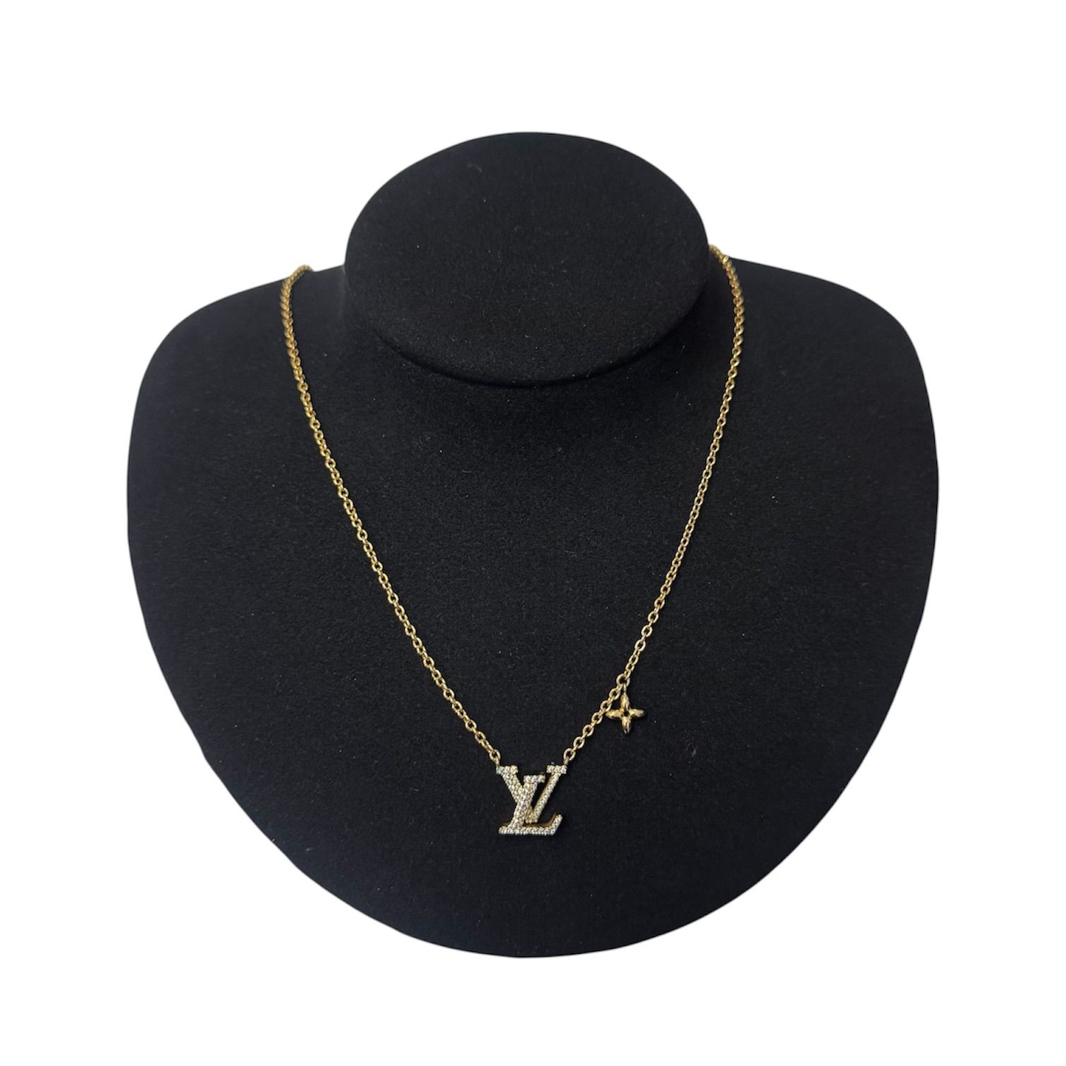 LOUIS VUITTON ルイヴィトン ビトン M00596 ネックレス・コリエ LV アイコニック 現行品 ゴールド×クリア(ホワイト) レディース アクセサリー LOUIS VUITTON ルイヴィトン ビトン M00596 ネックレス・コリエ LV アイコニック 現行品 ゴールド×クリア(ホワイト) レディース アクセサリー