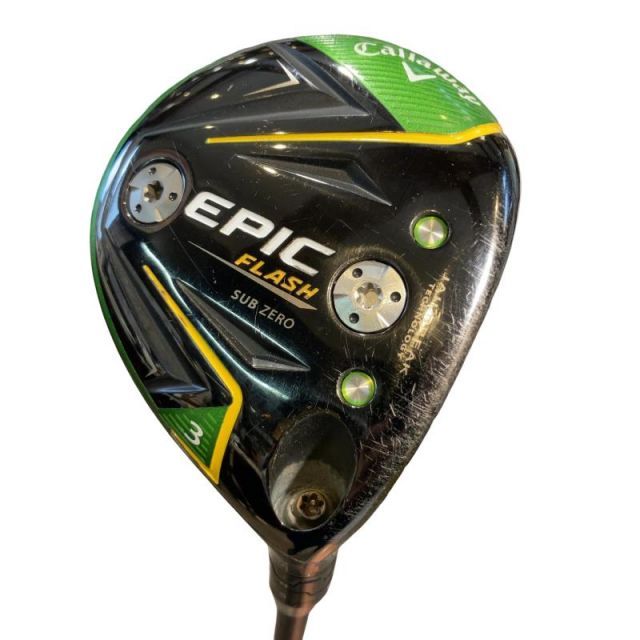 【中古】 キャロウェイ EPIC FLASH SUBZERO 3W フェアウェイウッド FW Tour AD SZ(フェアウェイ) (フレックスSR) メンズ 男性用 右利き 右用 Cランク ゴルフクラブ 11,092円