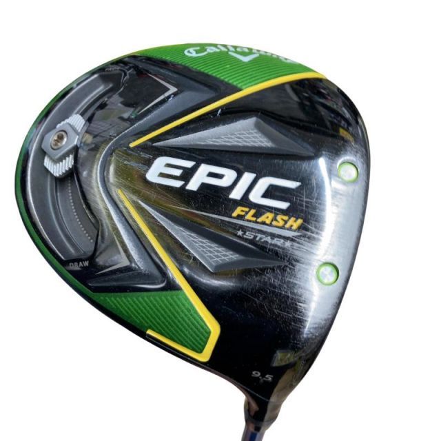 【中古】 キャロウェイ EPIC FLASH STAR 9.5° ドライバー DR 純正特注シャフト (フレックスS) メンズ 男性用 右利き 右用 Cランク ゴルフクラブ