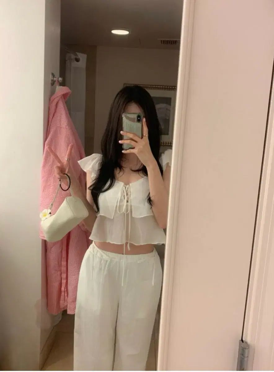 ONT ヒールパンツ 白 short