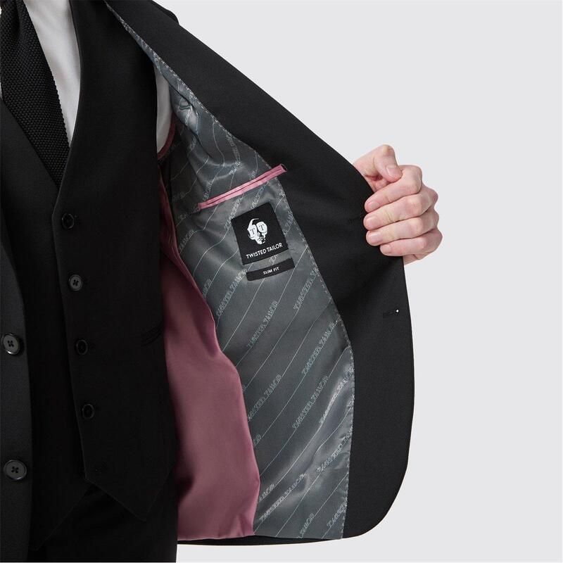 ツイステッド テイラー メンズ アウター ジャケット・ブルゾン スリムフィット ジャケット Twisted Tailor Ellroy Slim Fit Jacket Black ブラック ツイステッド テイラー メンズ アウター ジャケット・ブルゾン スリムフィット ジャケット Twisted Tailor Ellroy Slim Fit Jacket Black ブラック