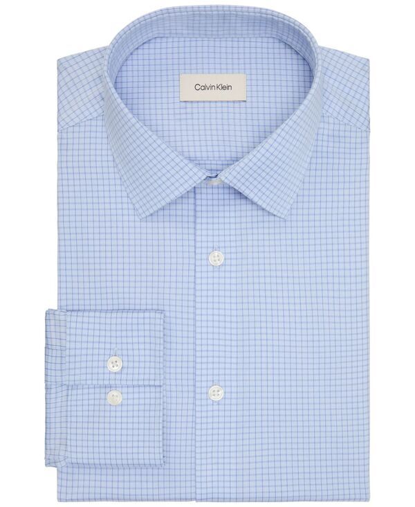 カルバンクライン メンズ トップス シャツ スリムフィット Calvin Klein Mens Dress Shirt Regular Slim FIt Blue ブルー