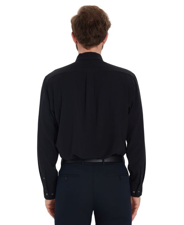 クラブルーム メンズ トップス シャツ Club Room Mens Traveler Dress Shirt Black ブラック