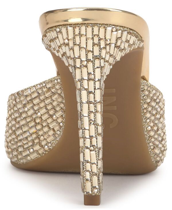 アイエヌシー インターナショナル コンセプト レディース シューズ サンダル INC International Concepts Womens Ramani Slide Dress Sandals Light Gold Bling ゴールド
