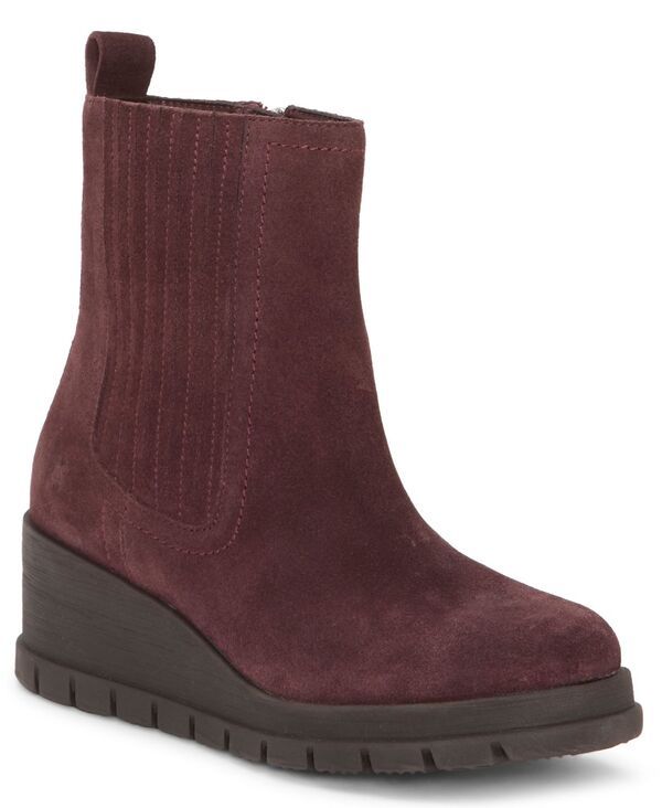 ラッキーブランド レディース シューズ ブーツ・レインブーツ Lucky Brand Womens Sondruh Gore Wedge Booties Winter Cherry Suede