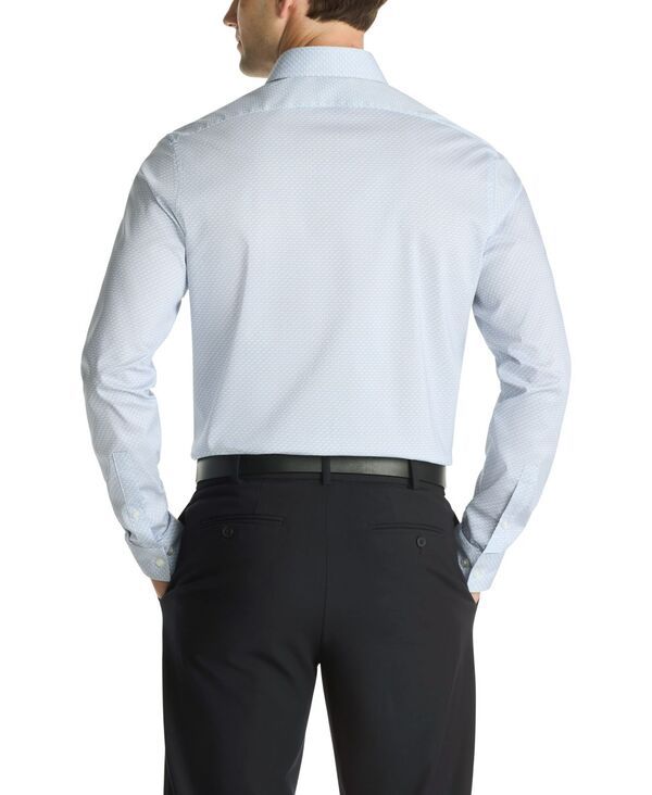 ケネスコール メンズ トップス シャツ スリムフィット Kenneth Cole Reaction Mens TECHNICOLE Slim Fit Dress Shirt Blue Multi ブルー
