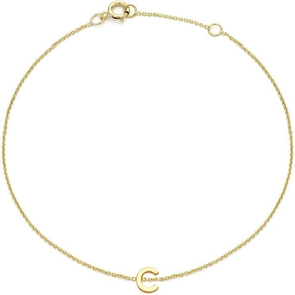 ビー ユー レディース アクセサリー ブレスレット・バングル・アンクレット ミニ Be You 9ct Mini Initial Bracelet Yellow Gold イエロー