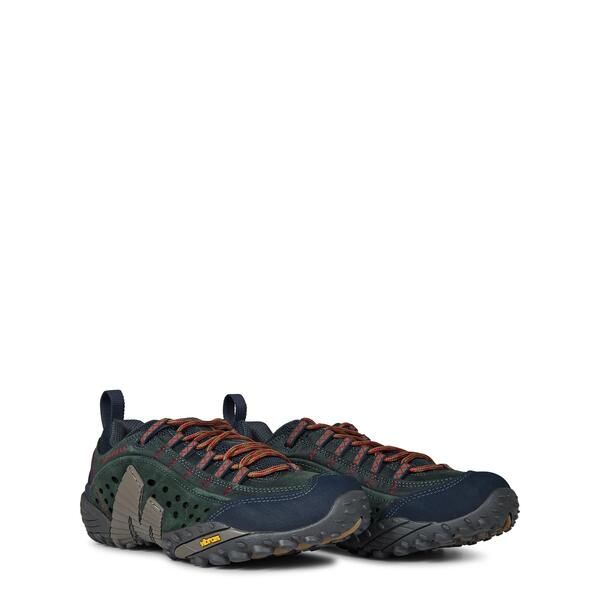 メレル メンズ シューズ ブーツ・レインブーツ レザー Merrell Intercept Leather Walking Shoes Mens Blue Wing ブルー