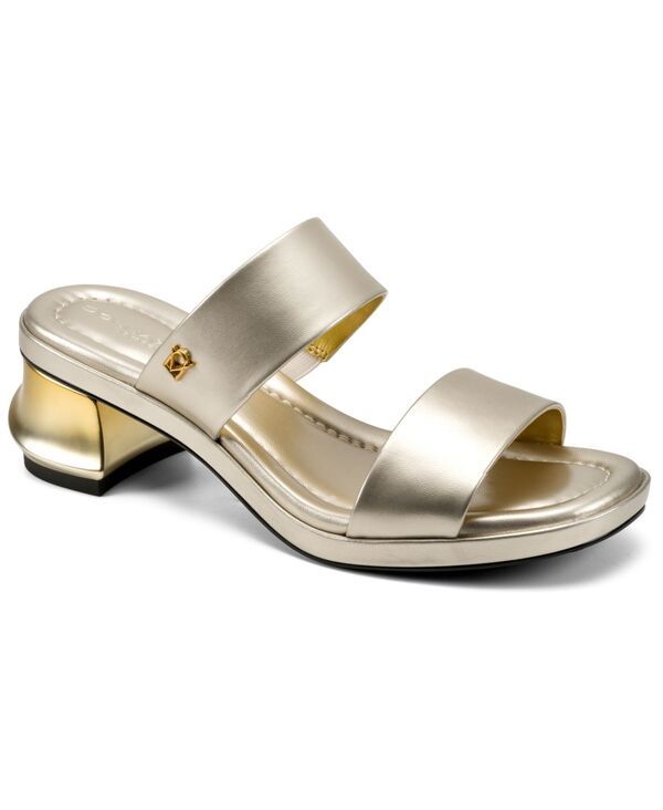ダナ キャラン ニューヨーク レディース シューズ サンダル Donna Karanew York Womens Teagan Double Bandressandals White Gold ホワイト