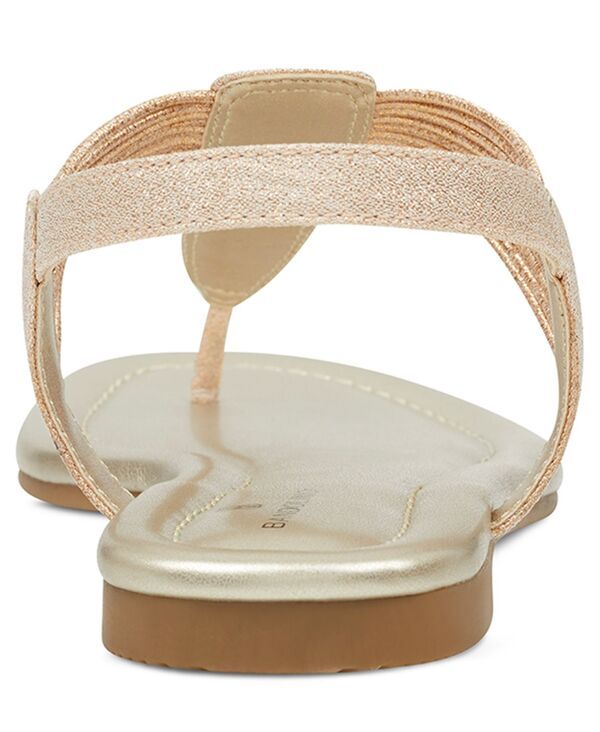 バンドリーノ レディース シューズ サンダル Bandolino Womens Kaytembellished TStrap Flat Sandals Rose Metallic メタリック