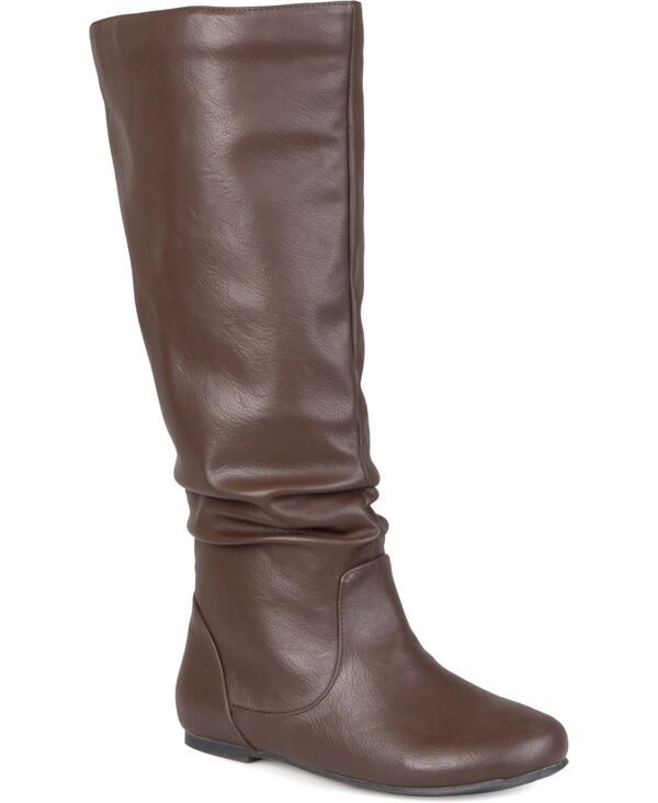 ジュルネ コレクション レディース シューズ ブーツ・レインブーツ Journee Collection Journee Womens Jayne Regular Wide and Extra Wide Calf Width Boots Brown ブラウン