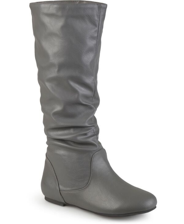 ジュルネ コレクション レディース シューズ ブーツ・レインブーツ Journee Collection Journee Womens Jayne Regular Wide and Extra Wide Calf Width Boots Gray グレー