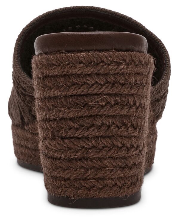 アンクライン レディース シューズ サンダル Anne Klein Womens Effy Espadrille Wedge Sandals Brown Crochet ブラウン アンクライン レディース シューズ サンダル Anne Klein Womens Effy Espadrille Wedge Sandals Brown Crochet ブラウン
