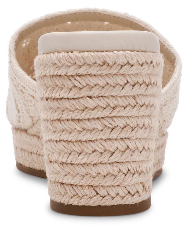 アンクライン レディース シューズ サンダル Anne Klein Womens Effy Espadrille Wedge Sandals Cream Crochet クリーム