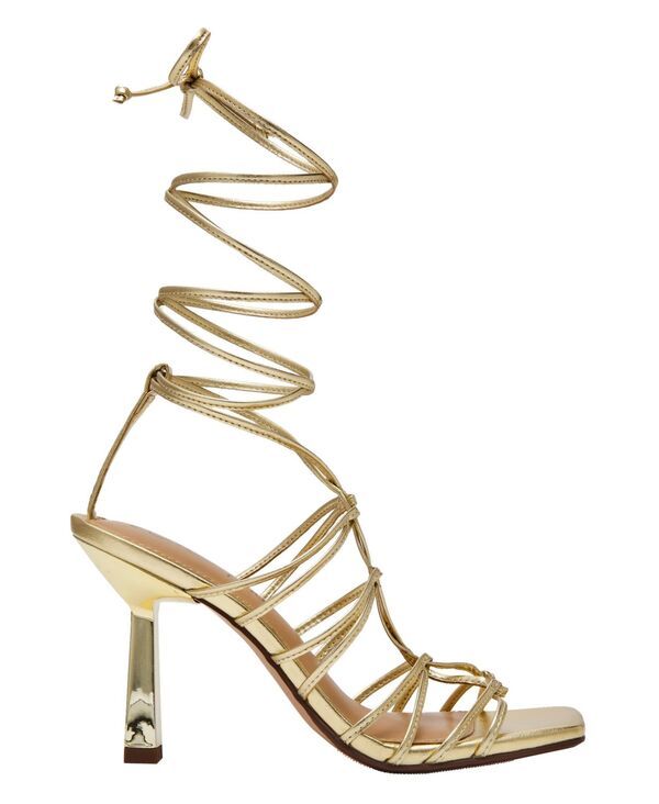 ワイルド ペアー レディース シューズ サンダル レース Wild Pair Womens Evelina LaceUp Dressandals Metallic Gold ゴールド