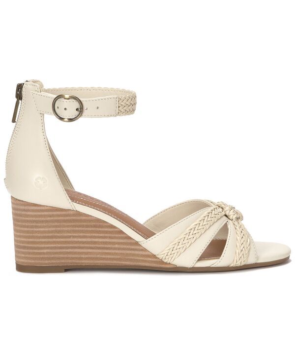 ラッキーブランド レディース シューズ サンダル Lucky Brand Womens Jaelah CrissCross Braided Wedge Sandals Tusk Nappa Leather