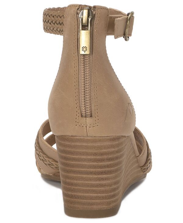 ラッキーブランド レディース シューズ サンダル Lucky Brand Womens Jaelah CrissCross Braided Wedge Sandals Cortado Leather