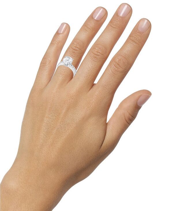 バッジェリーミシュカ レディース アクセサリー リング Badgley Mischka Bagley Mischka Certified Lab Grown Diamond Channel Set Engagement Ring 4 ctw in 14k Wh バッジェリーミシュカ レディース アクセサリー リング Badgley Mischka Bagley Mischka Certified Lab Grown Diamond Channel Set Engagement Ring 4 ctw in 14k Wh