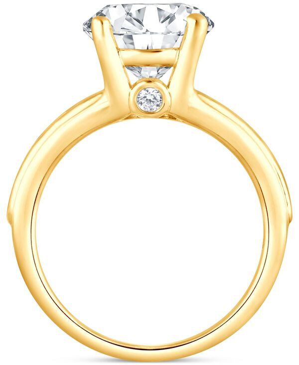 バッジェリーミシュカ レディース アクセサリー リング Badgley Mischka Bagley Mischka Certified Lab Grown Diamond Channel Set Engagement Ring 4 ctw in 14k Ye バッジェリーミシュカ レディース アクセサリー リング Badgley Mischka Bagley Mischka Certified Lab Grown Diamond Channel Set Engagement Ring 4 ctw in 14k Ye
