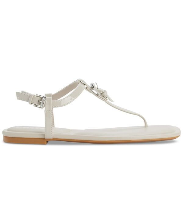 ダナ キャラン ニューヨーク レディース シューズ サンダル DKNY Womens Datto TStrap Sandals White ホワイト ダナ キャラン ニューヨーク レディース シューズ サンダル DKNY Womens Datto TStrap Sandals White ホワイト