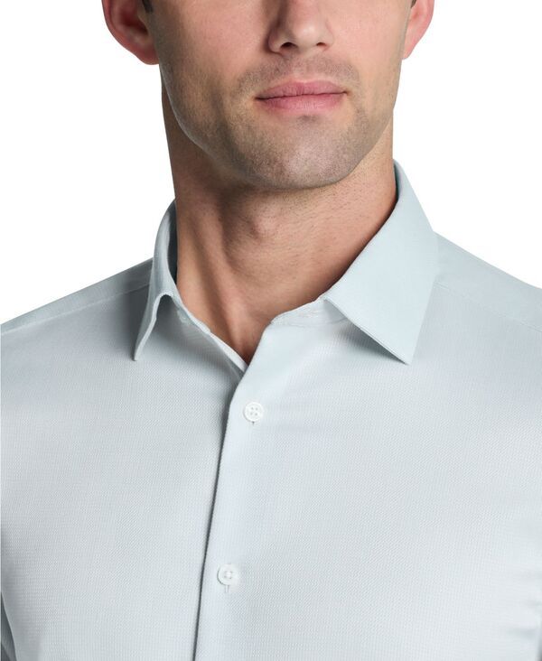 カルバンクライン メンズ トップス シャツ Calvin Klein Mensolid RegularFit Stretch Dresshirt Sage セージ