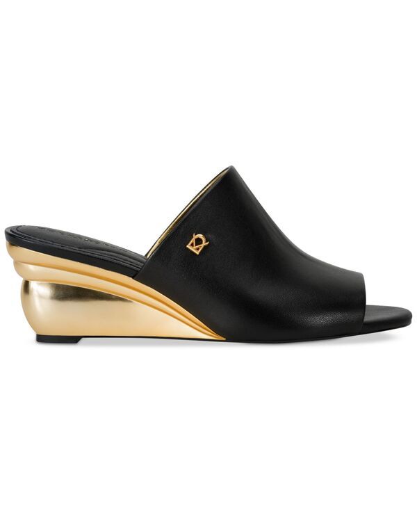 ダナ キャラン ニューヨーク レディース シューズ サンダル Donna Karan New York Womens Donna Slide Wedge Sandals Black ブラック ダナ キャラン ニューヨーク レディース シューズ サンダル Donna Karan New York Womens Donna Slide Wedge Sandals Black ブラック