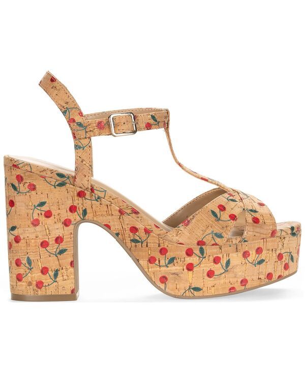ワイルド ペアー レディース シューズ サンダル プラットフォーム ヒール Wild Pair Jillien Platform Higheel Dressandals Cherry Cork
