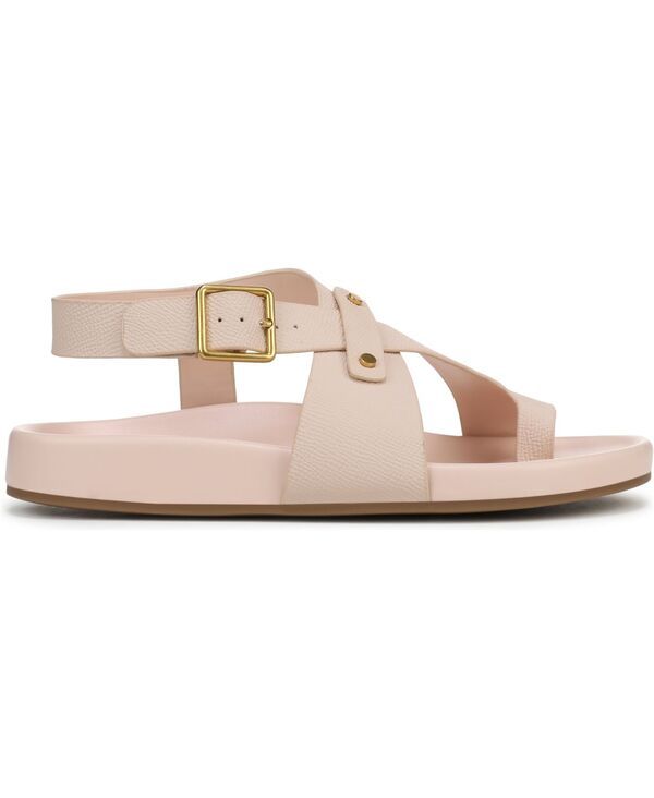 フランコサルト レディース シューズ サンダル Franco Sarto Blair Toe Loop Round Toe Buckle Flat Sandals Light Pink Tumbled Leather ピンク フランコサルト レディース シューズ サンダル Franco Sarto Blair Toe Loop Round Toe Buckle Flat Sandals Light Pink Tumbled Leather ピンク